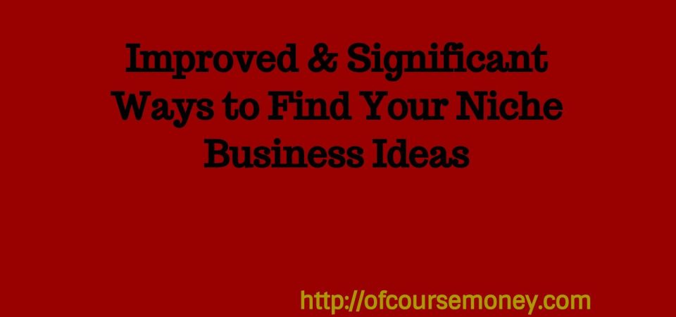 Improved & Significant Ways to Find Your Niche Business Ideas